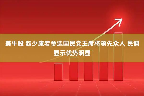 美牛股 赵少康若参选国民党主席将领先众人 民调显示优势明显