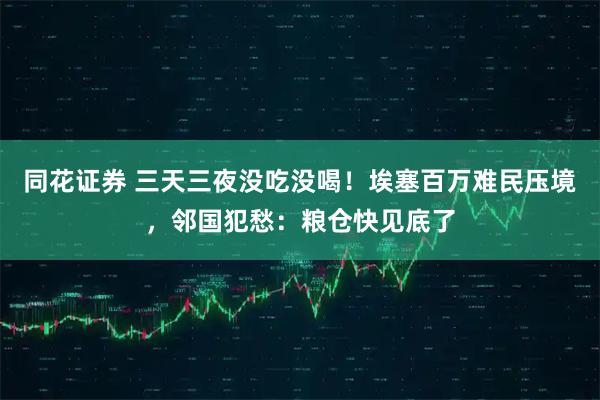 同花证券 三天三夜没吃没喝！埃塞百万难民压境，邻国犯愁：粮仓快见底了