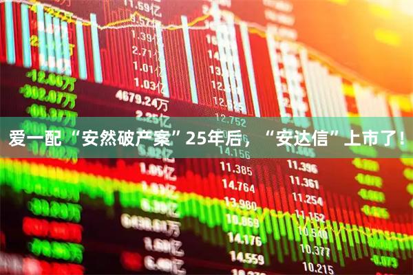 爱一配 “安然破产案”25年后，“安达信”上市了！