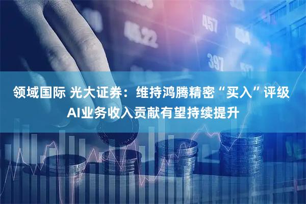 领域国际 光大证券：维持鸿腾精密“买入”评级 AI业务收入贡献有望持续提升